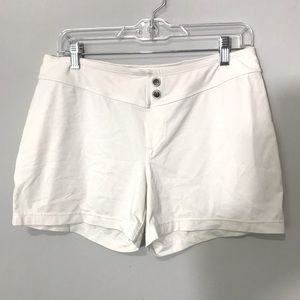 Athleta Workout Spandex White Shorts Women’s Size M